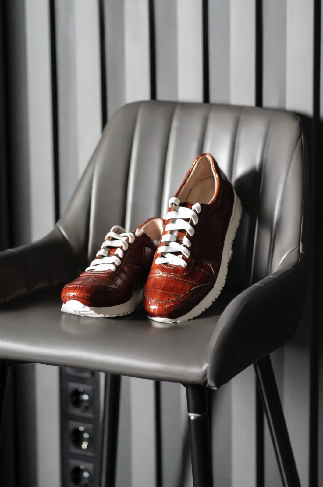 Crocodile Skin Sneakers